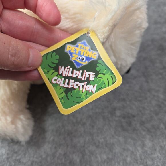 Petting Zoo Polar Bear Plush Ivory 11 In Stuffed Animal Toy Wildlife Collection - Picture 9 of 11